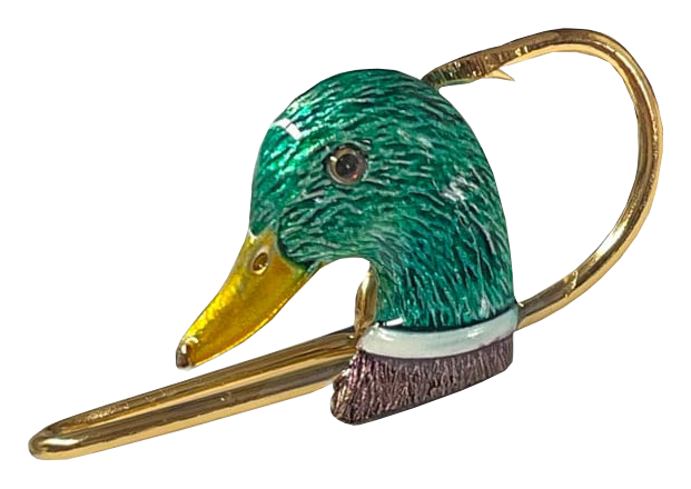 Hookits Mallard Duck Head Fishing Hook Hat Pin Clip Bass Pro Shops